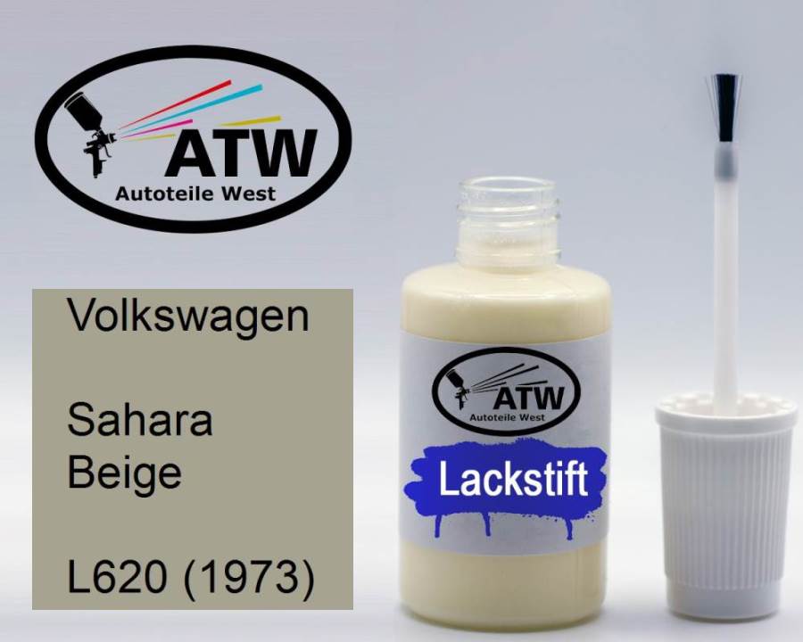 Volkswagen, Sahara Beige, L620 (1973): 20ml Lackstift, von ATW Autoteile West.